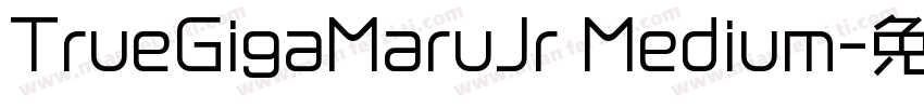 TrueGigaMaruJr Medium字体转换